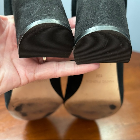 Marc Fisher black suede leather ankle strap pump. size 10M - Picture 12 of 14
